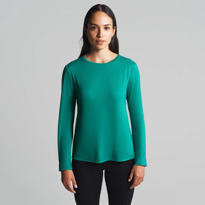WOMEN'S GOAT TEE LONG SLEEVE CREW